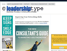 Tablet Screenshot of leadershiptype.com